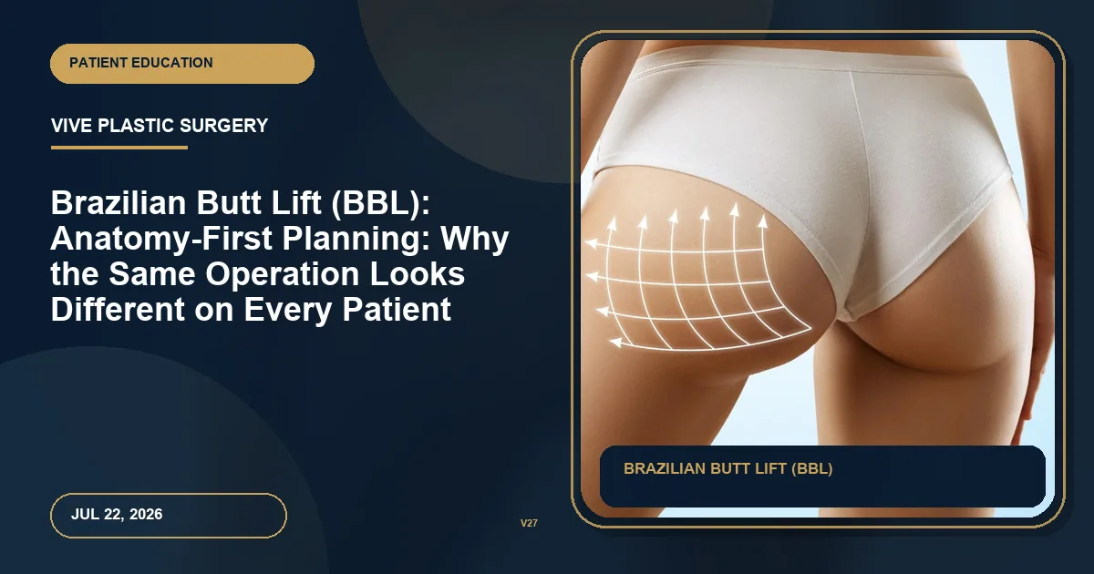 Brazilian Butt Lift (BBL): Anatomy-First Planning: Why the Same Operation Looks Different on Every Patient