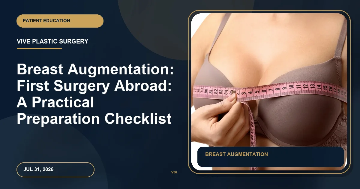 Breast Augmentation: First Surgery Abroad: A Practical Preparation Checklist
