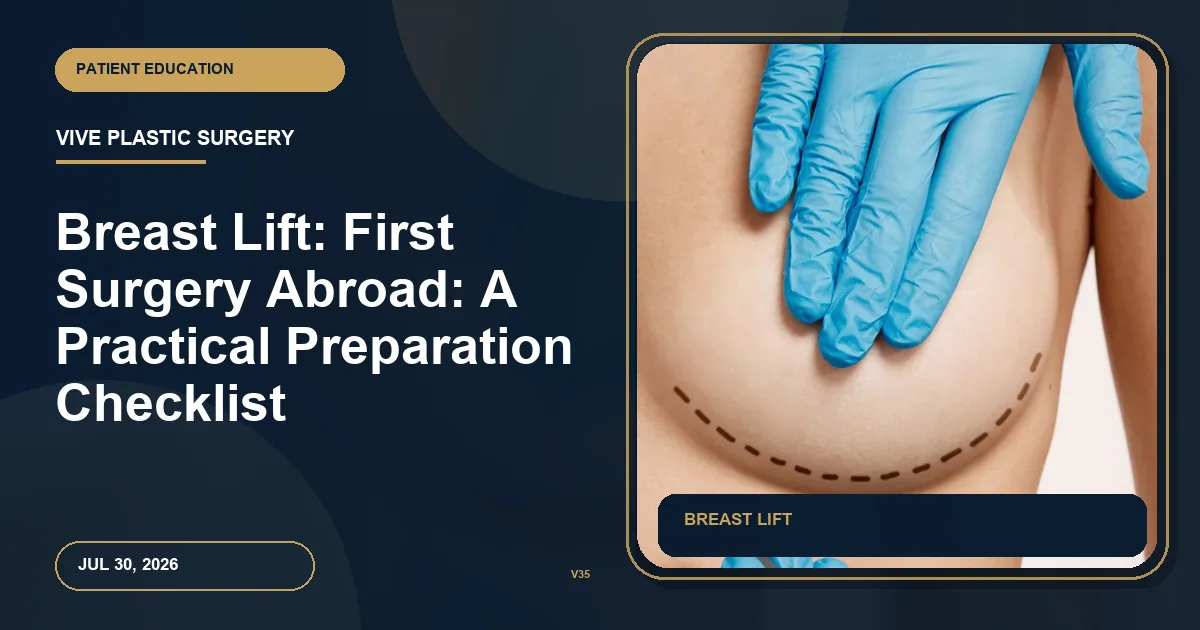 Breast Lift: First Surgery Abroad: A Practical Preparation Checklist