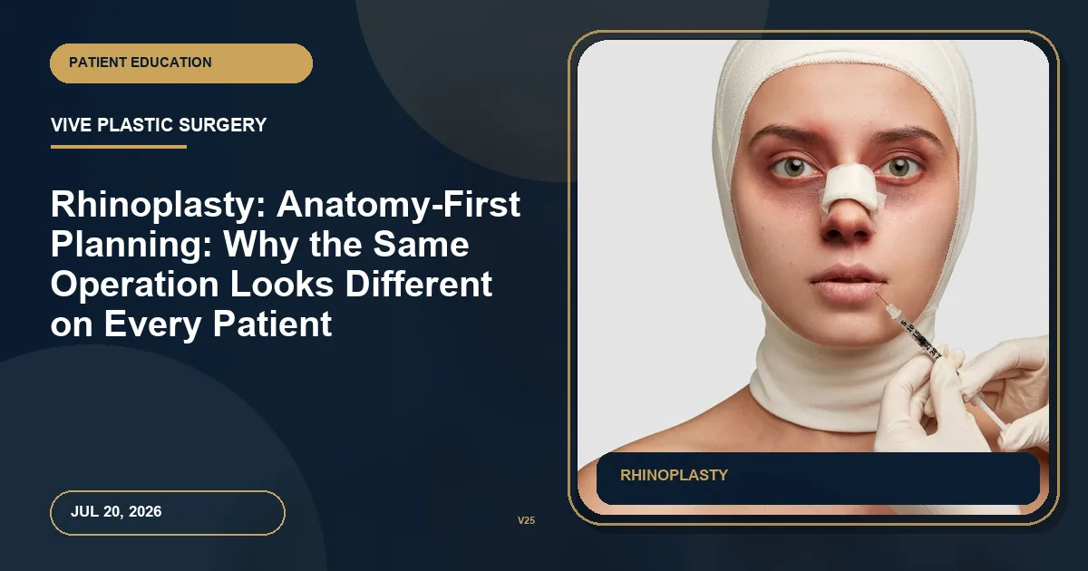 Rhinoplasty: Anatomy-First Planning: Why the Same Operation Looks Different on Every Patient