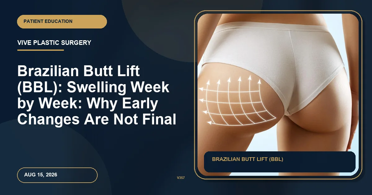 Brazilian Butt Lift (BBL): Swelling Week by Week: Why Early Changes Are Not Final