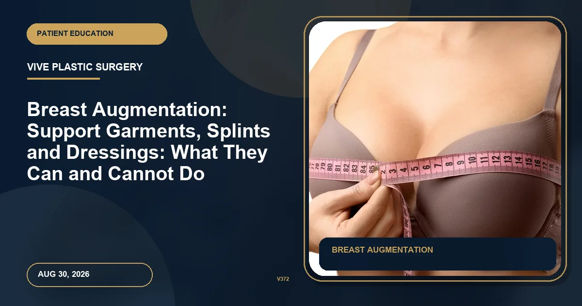Breast Augmentation: Support Garments, Splints and Dressings: What They Can and Cannot Do