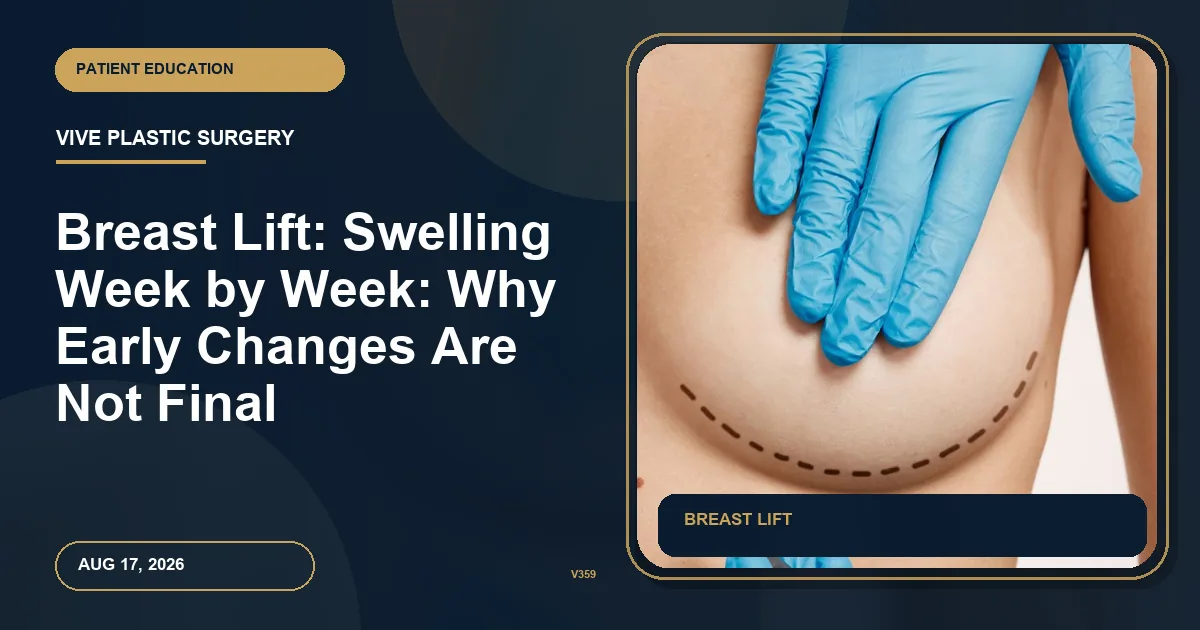 Breast Lift: Swelling Week by Week: Why Early Changes Are Not Final