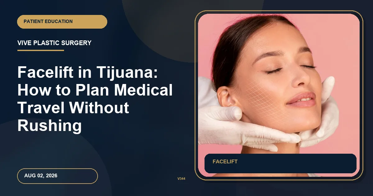 Facelift in Tijuana: How to Plan Medical Travel Without Rushing