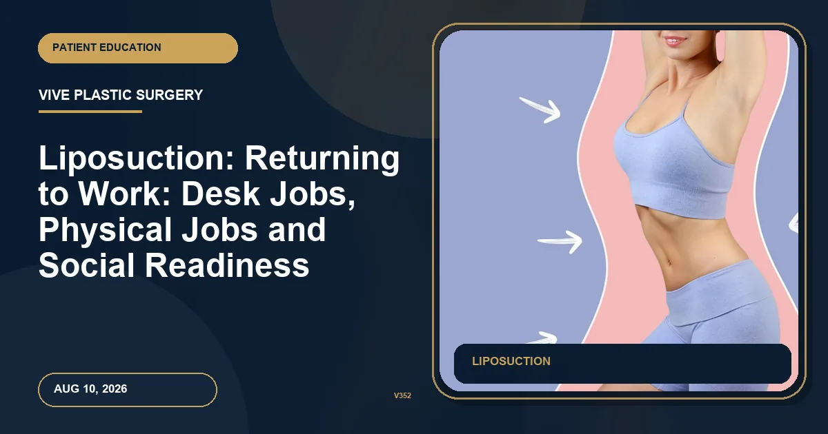 Liposuction: Returning to Work: Desk Jobs, Physical Jobs and Social Readiness