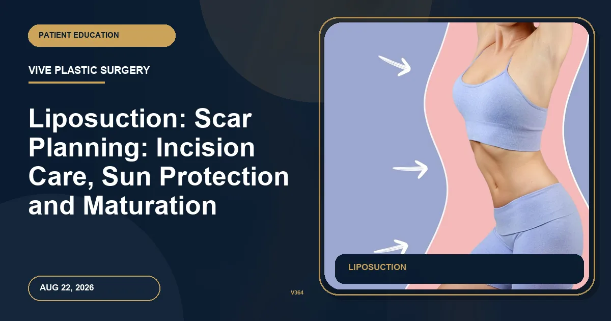 Liposuction: Scar Planning: Incision Care, Sun Protection and Maturation