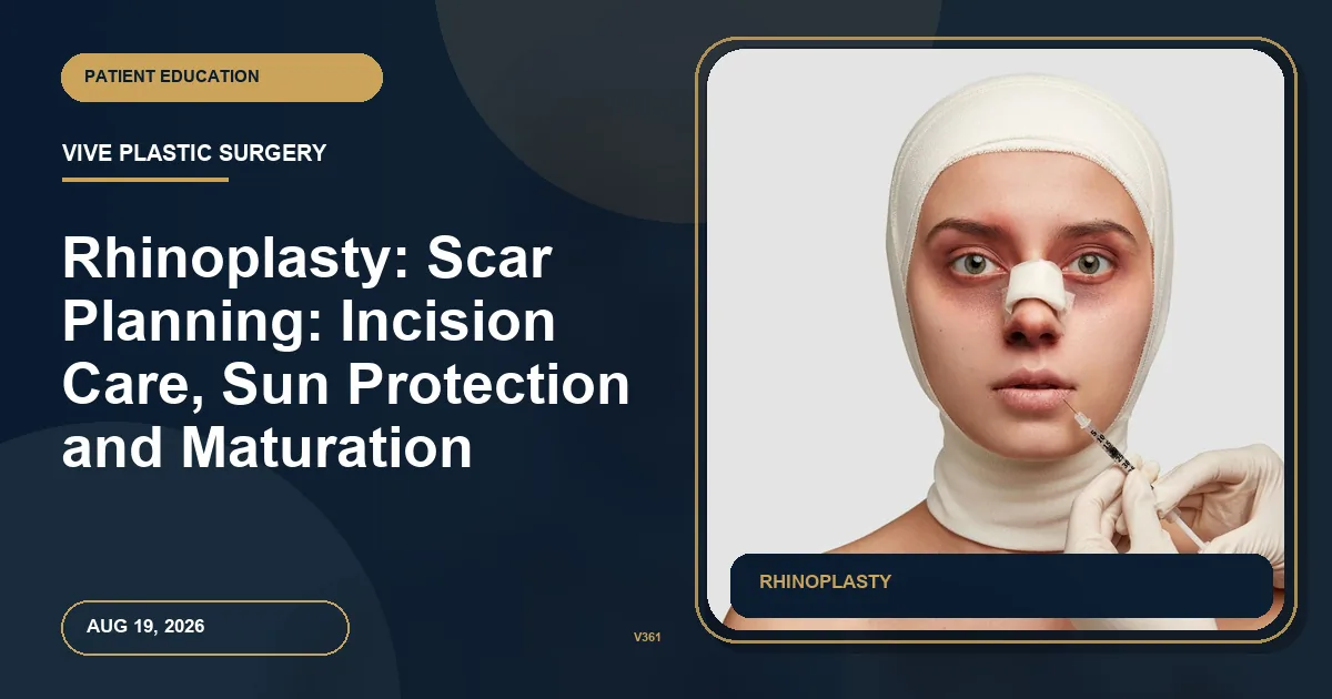 Rhinoplasty: Scar Planning: Incision Care, Sun Protection and Maturation