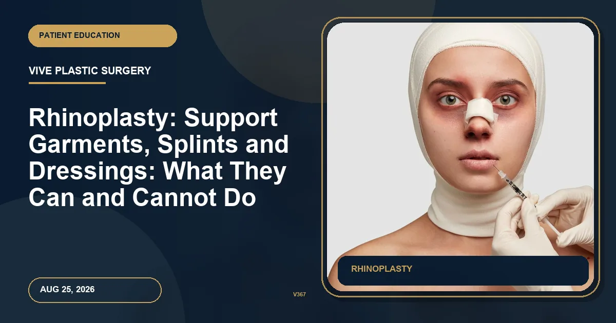 Rhinoplasty: Support Garments, Splints and Dressings: What They Can and Cannot Do