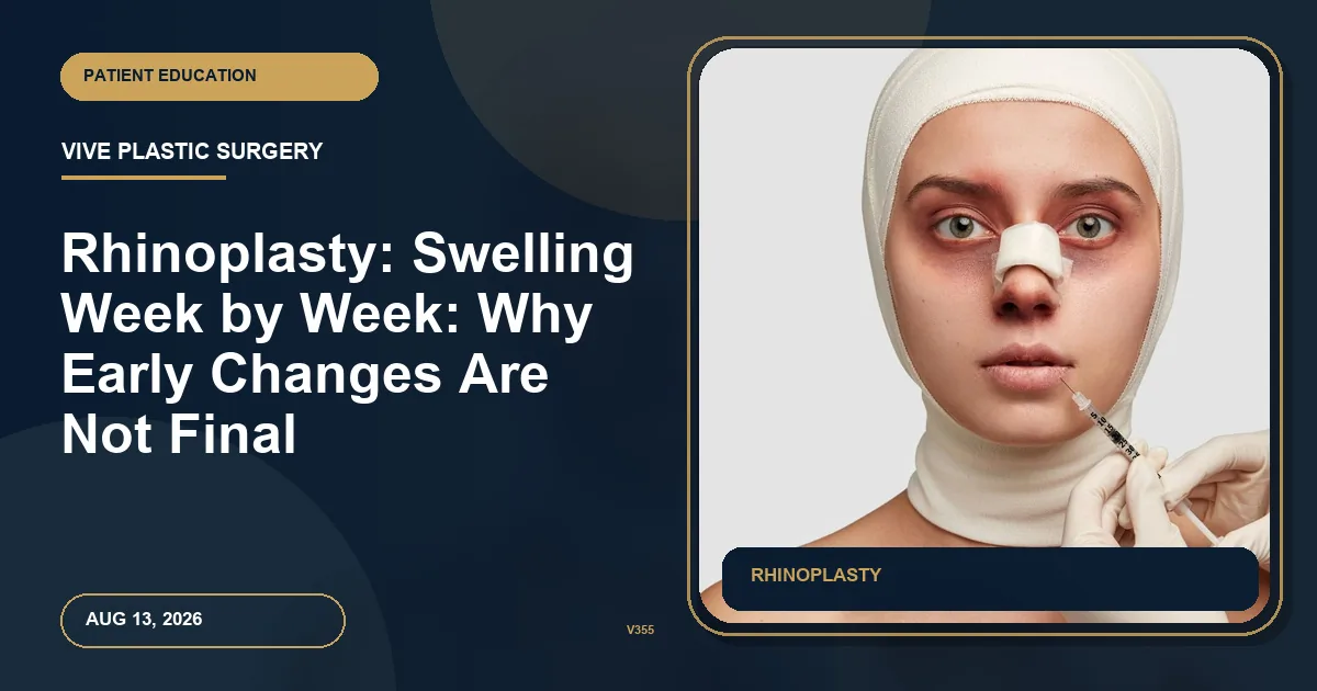 Rhinoplasty: Swelling Week by Week: Why Early Changes Are Not Final
