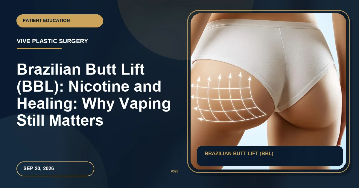 Brazilian Butt Lift (BBL): Nicotine and Healing: Why Vaping Still Matters