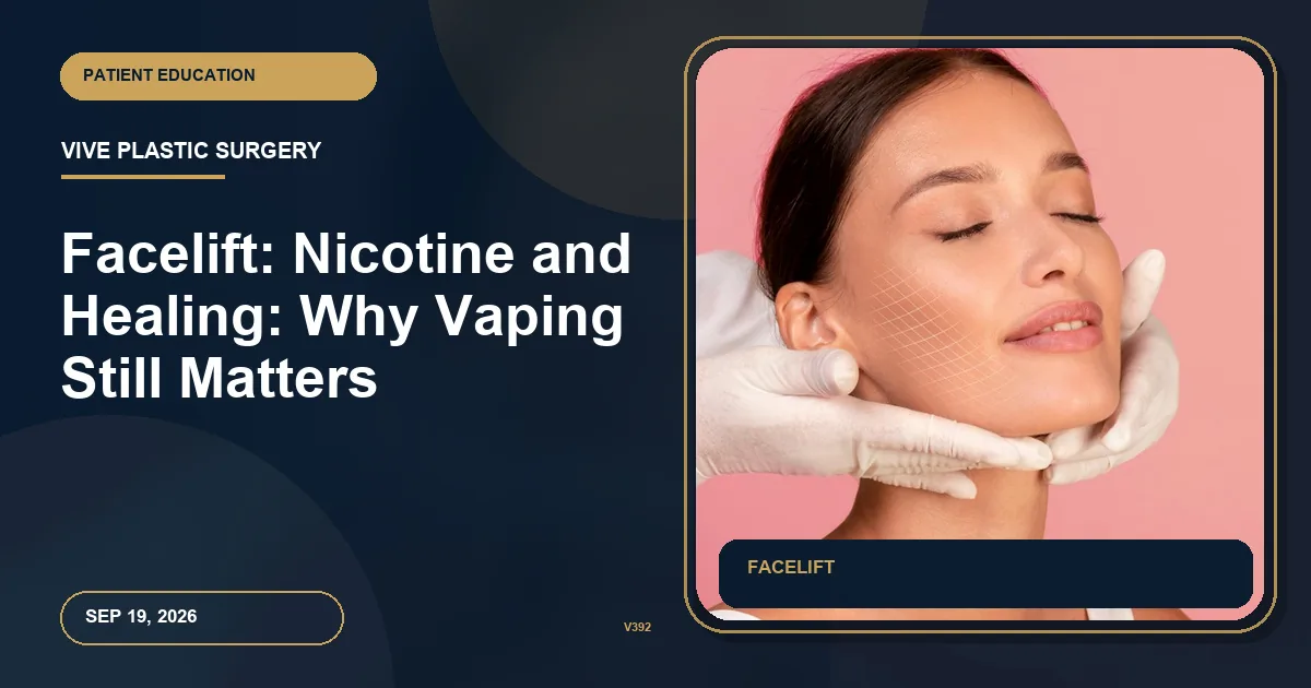 Facelift: Nicotine and Healing: Why Vaping Still Matters