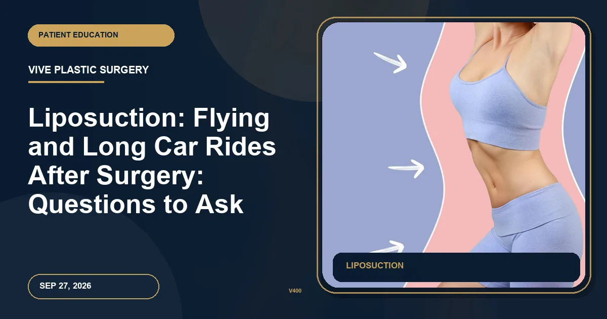 Liposuction: Flying and Long Car Rides After Surgery: Questions to Ask