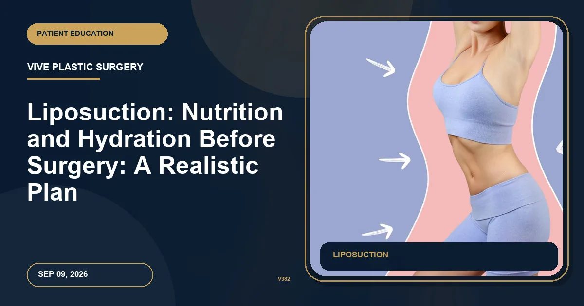 Liposuction: Nutrition and Hydration Before Surgery: A Realistic Plan