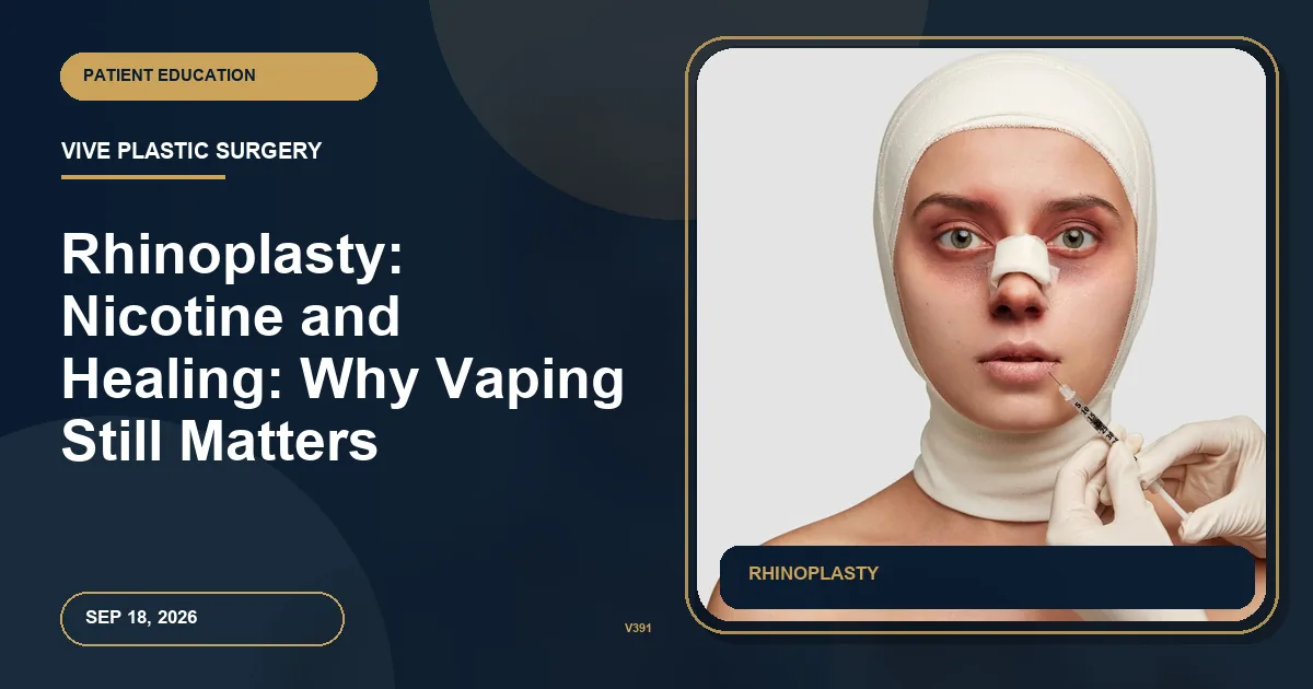 Rhinoplasty: Nicotine and Healing: Why Vaping Still Matters