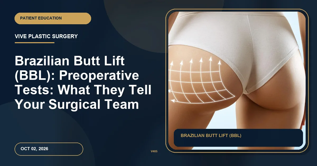 Brazilian Butt Lift (BBL): Preoperative Tests: What They Tell Your Surgical Team