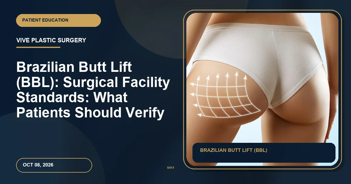Brazilian Butt Lift (BBL): Surgical Facility Standards: What Patients Should Verify