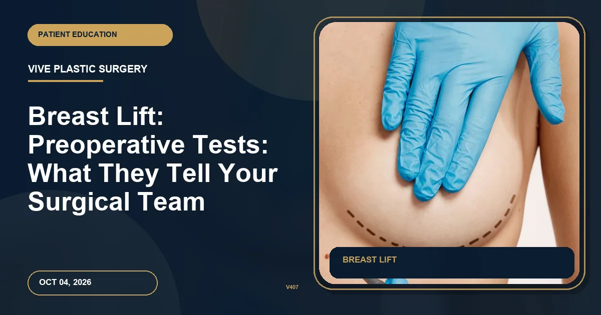 Breast Lift: Preoperative Tests: What They Tell Your Surgical Team
