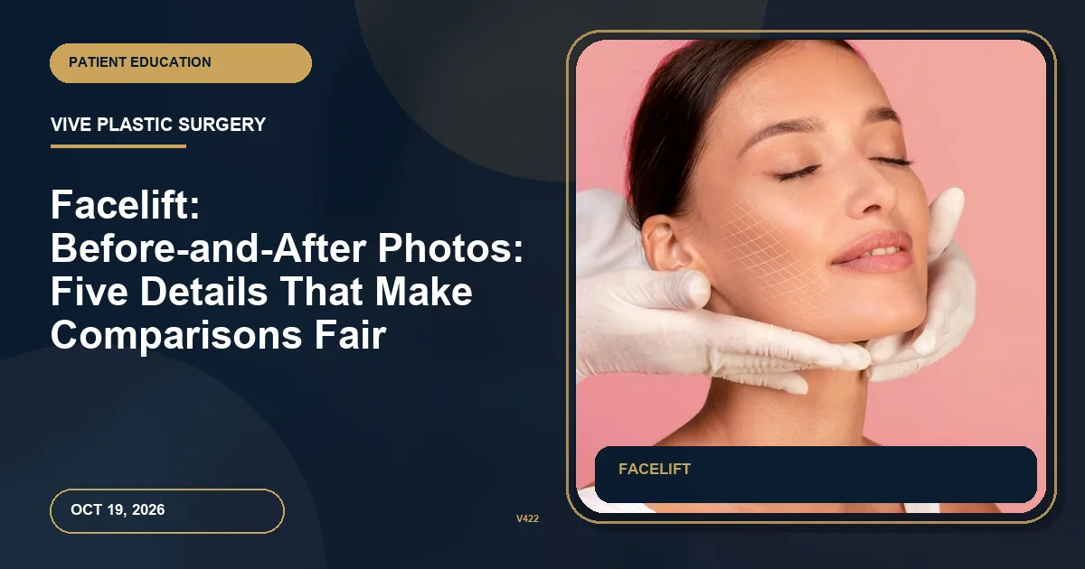 Facelift: Before-and-After Photos: Five Details That Make Comparisons Fair