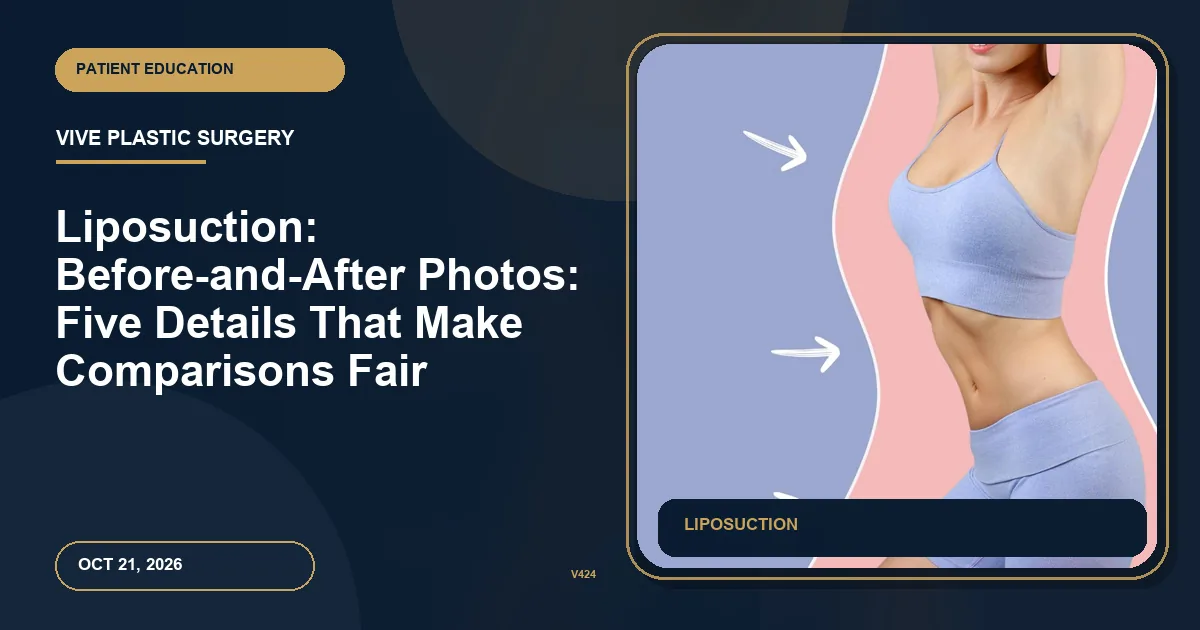 Liposuction: Before-and-After Photos: Five Details That Make Comparisons Fair