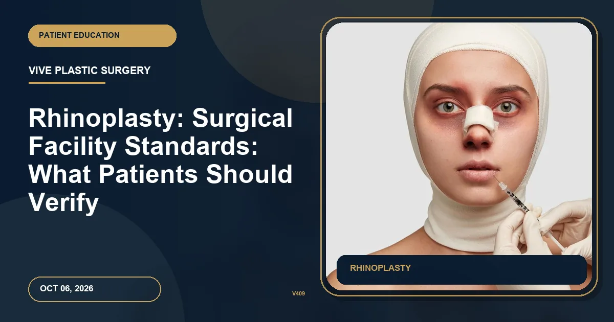 Rhinoplasty: Surgical Facility Standards: What Patients Should Verify