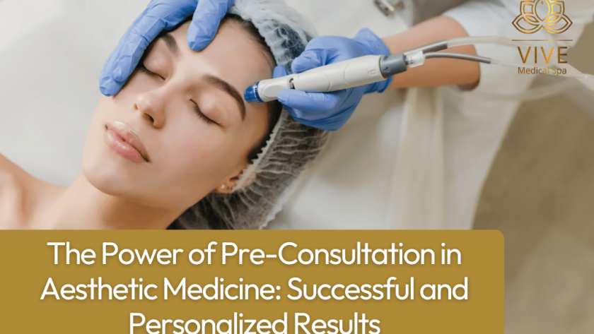 Woman receiving non-surgical facial treatment during pre-consultation at Vive Medical Spa in Tijuana