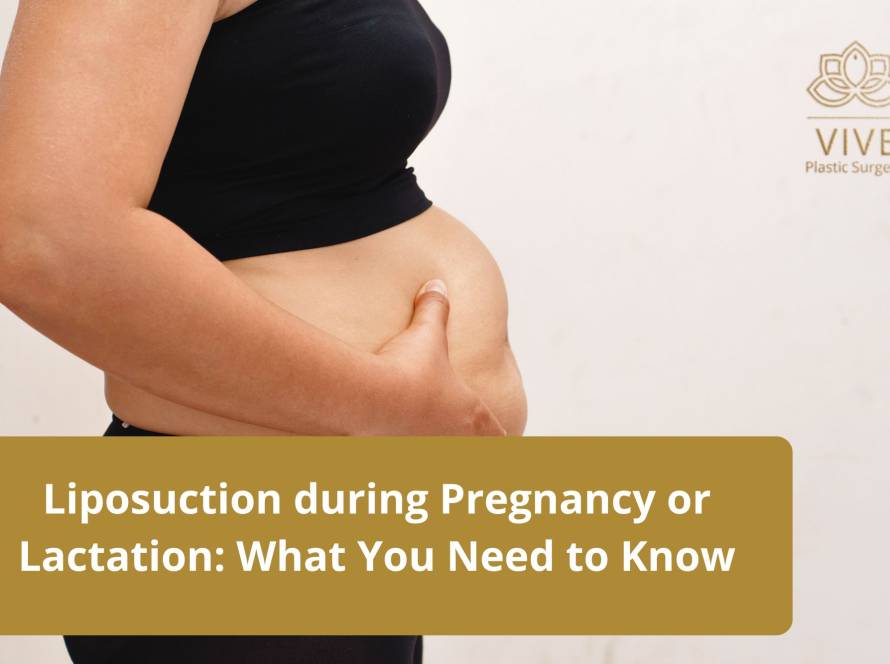 Close-up of a pregnant woman's belly as she gently pinches her skin, illustrating body changes during pregnancy or lactation.